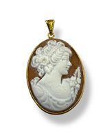 Pendente Mandile 1922 Donna Cammei  in Argento Conchiglia 2MCICM17 - 2MCICM17